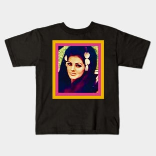 Priscilla Presley Retro Comic Design Kids T-Shirt